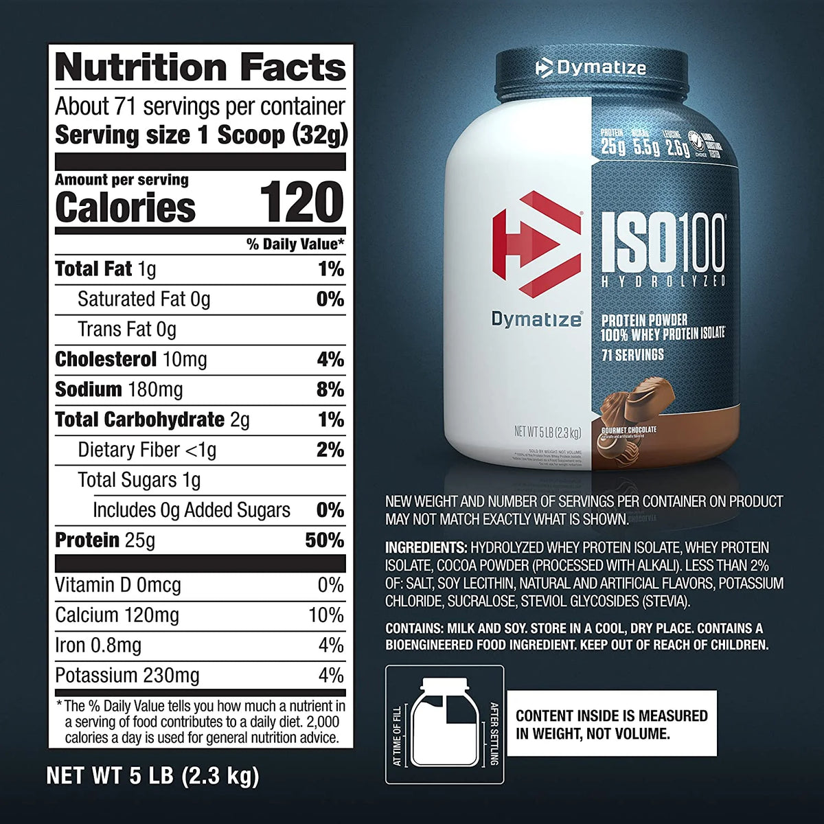 ISO100 Dymatize 5LB