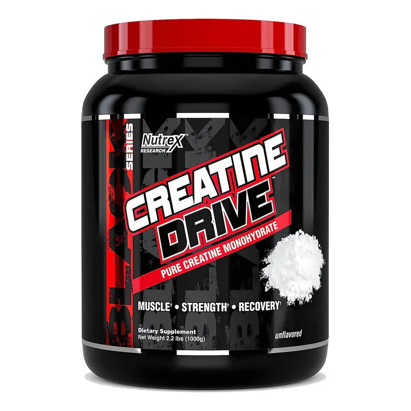 Creatina Monohydrate Nutrex Creatine Drive Black 1kg 200 Servicios Sabor Sin sabor