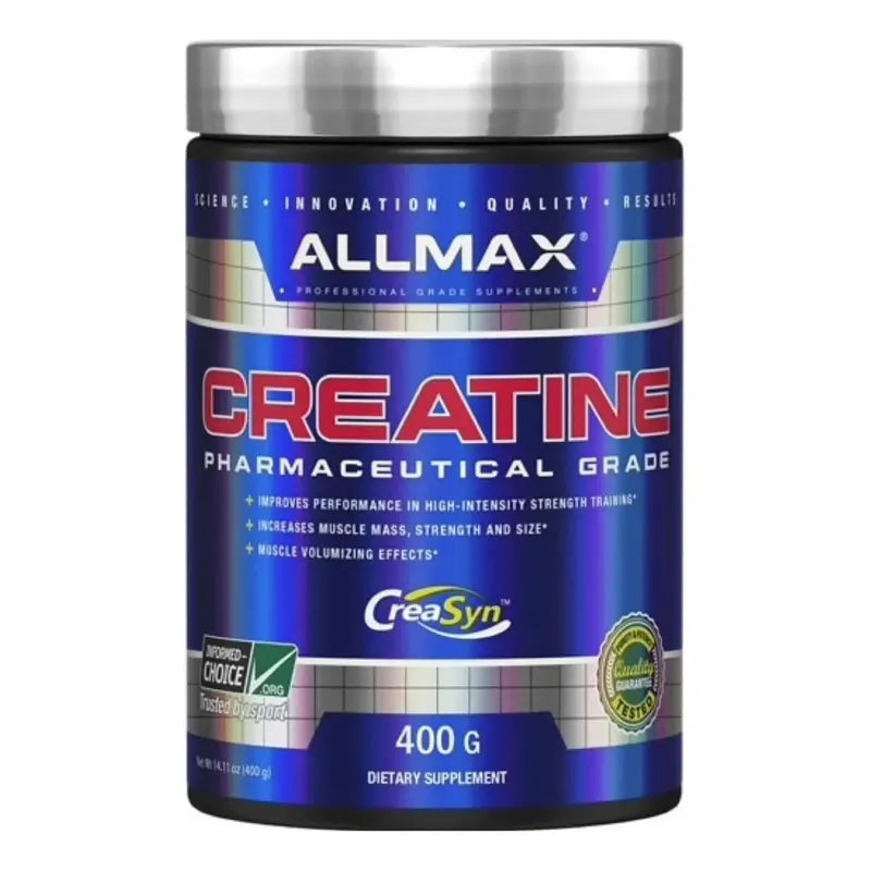 Creatina Monohidratada Allmax 400g 80 Servicios Vegana Sin Sabor