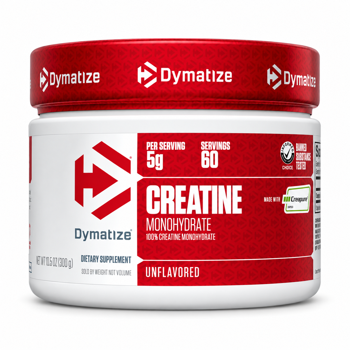 Creatina Creapure Dymatize 300g - 60 Porciones